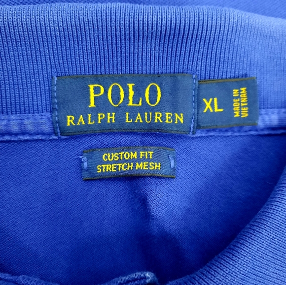 Ralph Lauren Polo Royal Blue Short Sleeve Polo Shirt Size XL Men's - Picture 2 of 6